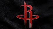 Nov 12, 2022; New Orleans, Louisiana, USA;  Detailed view of the Houston Rockets logo during warm ups before the game against the New Orleans Pelicans at Smoothie King Center. Mandatory Credit: Stephen Lew-Imagn Images