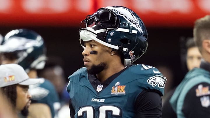 Eagles RB Saquon Barkley is a surefire top-10 fantasy pick in seasonal leagues, but he loses some luster in dynasty. Eagles RB Saquon Barkley is a surefire top-10 fantasy pick in seasonal leagues, but he loses some luster in dynasty.